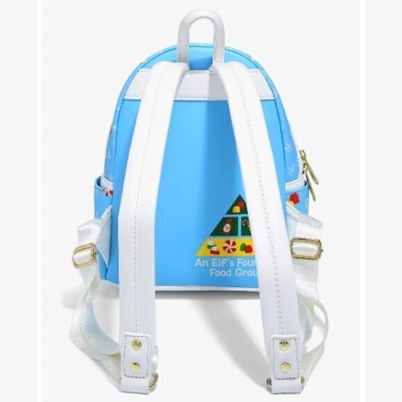 Loungefly Elf‎ Buddy's Snowball Fight & Sweets Mini Backpack - Picture 3 of 5